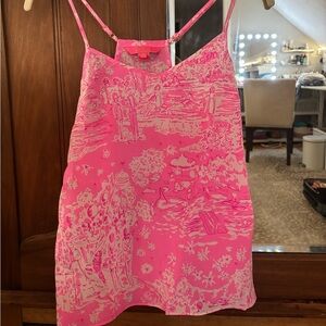 Lily Pulitzer 100% Silk Top like new condition XS